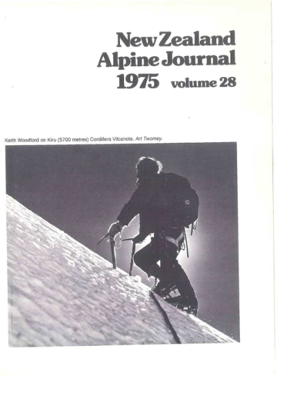 New Zealand Alpine Journal 1975 Vol 28 cover